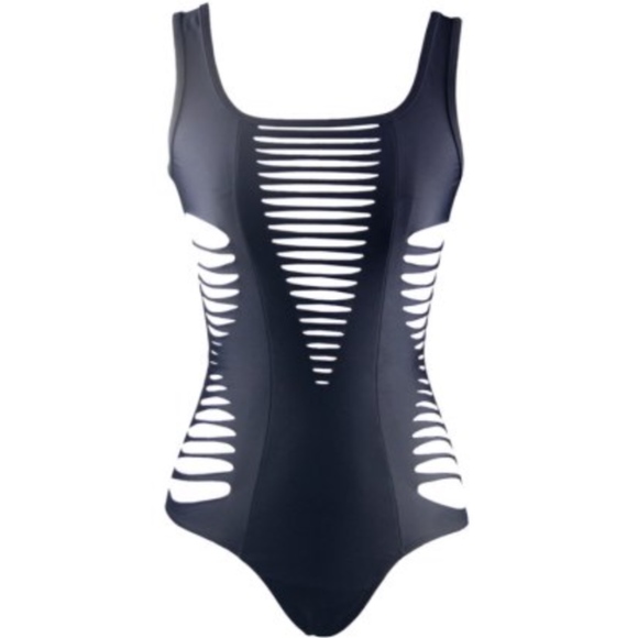 1️⃣Left❗️Slit cut out black monokini - Picture 3 of 8